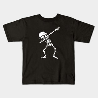 Dab dabbing biker Kids T-Shirt